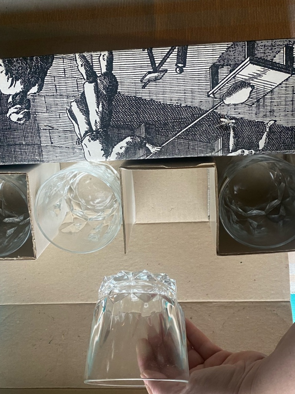 Set of Prestige de France Crystal Tumblers - 8pc